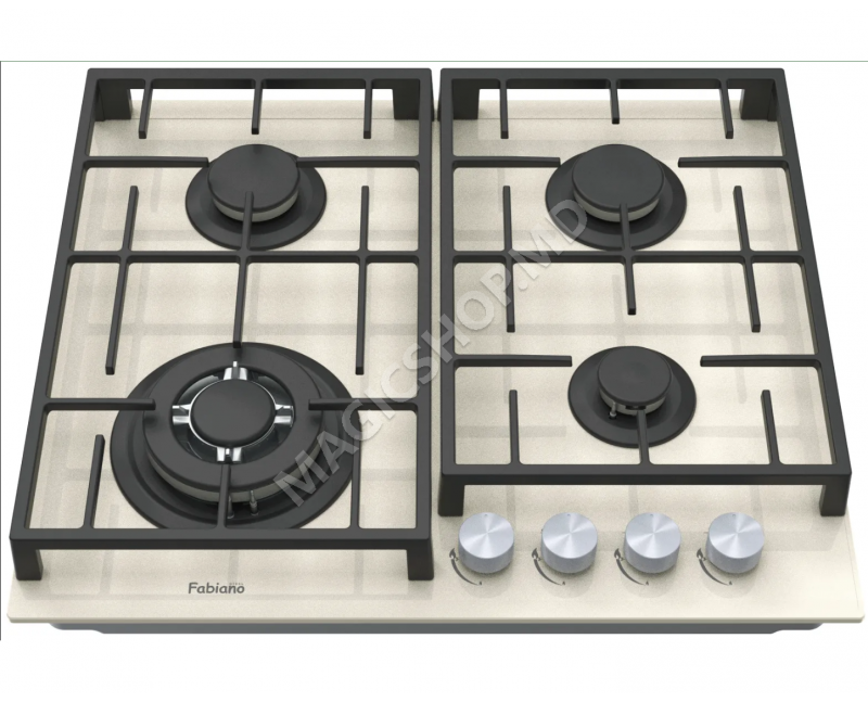 Встраиваемая варочная панель Fabiano FHG 8244 VGHT, кремовый; цвет шампанского