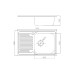 Chiuvetă Fabiano 78x50 microdecor inox 