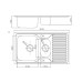 Chiuvetă Fabiano 88x50x1.5 microdecor inox 