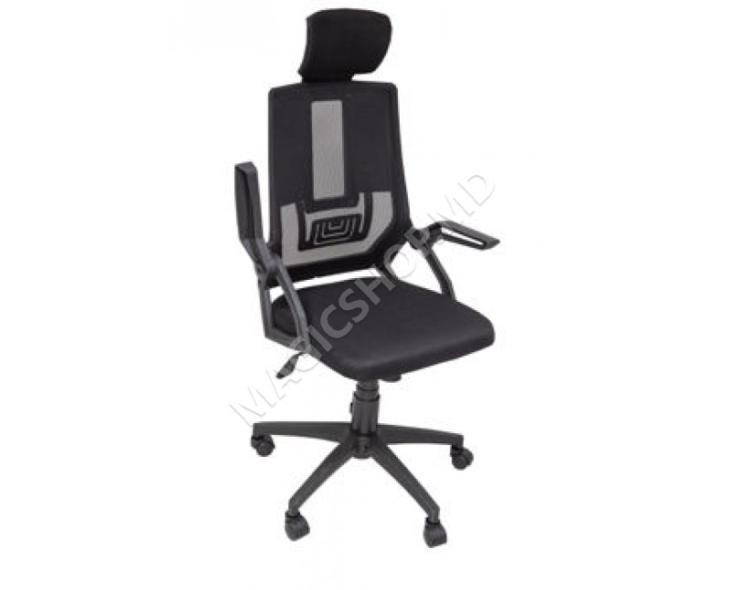 Офисное кресло 6768 черная сетка