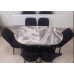 Set de sufragerie MDF masa ovala si sase scaune ES-710