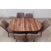 Set de sufragerie MDF masa ovala si sase scaune ES-709