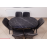 Set de sufragerie MDF masa ovala si sase scaune ES-707