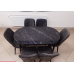 Set de sufragerie MDF masa ovala si sase scaune ES-710