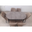 Set de sufragerie MDF masa ovala si sase scaune ES-713
