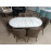 Set de sufragerie MDF masa ovala + 6 scaune 