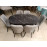 Set de sufragerie MDF masa ovala + 6 scaune 
