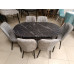 Set de sufragerie MDF masa ovala + 6 scaune 