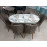 Set de sufragerie MDF masa ovala + 6 scaune 