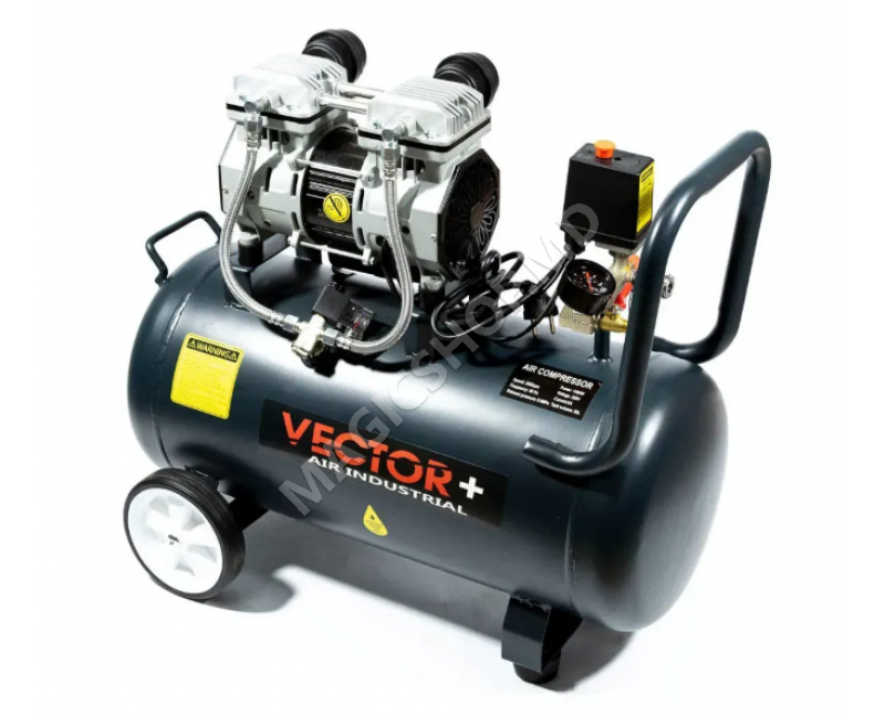 Воздушный компрессор Vector+ (600 Вт) 24 л (безмасляный)