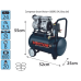 Compresor de aer Vector+ (600W) 24L (fara ulei)		