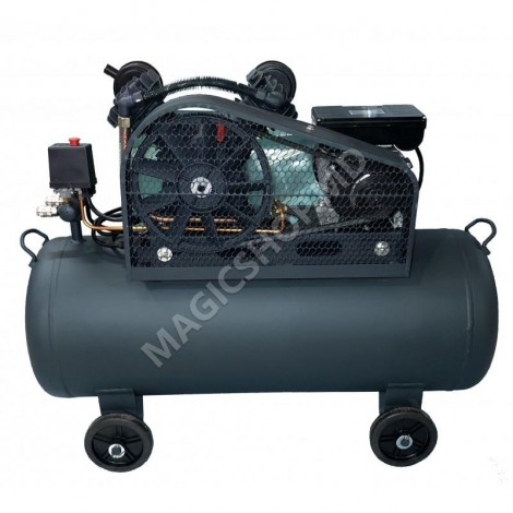 Воздушный компрессор Vector+ 2200 Вт 100 л (с маслом и приводным ремнем)