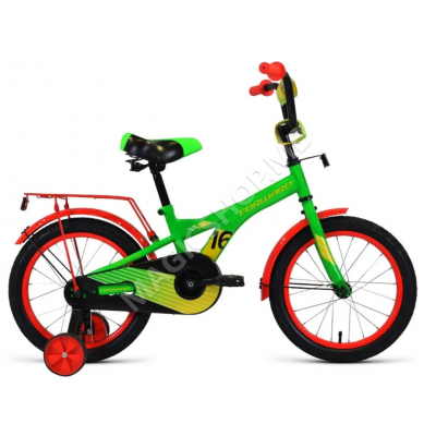 Велосипед детский FORWARD CROCKY 16 (16" 1 ск.), зеленый/желтый