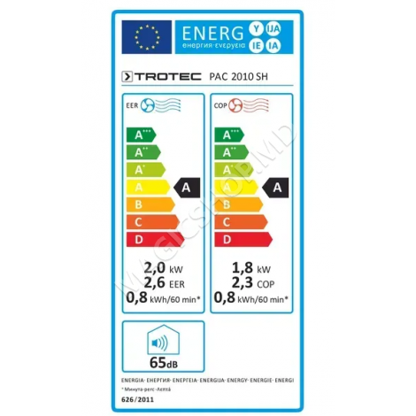 Aparat de aer condiționat mobil TROTEC PAC2010SH 7000 BTU