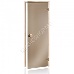 Дверь для сауны СКАН/ 790 x 1890мм/ Бронза