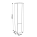 Dulap baie 153 SIRIUS L/R 450x1700