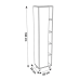 Dulap baie 154 Taho 450x1900