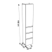 Dulap baie 155 SPIRIT F 350x1900