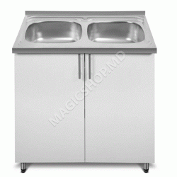 Dulap + chiuveta + sifon Stand 80x45cm Alb