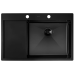 Chiuvetă Nano PVD 78 x 51 cm + baterie + dozator Black
