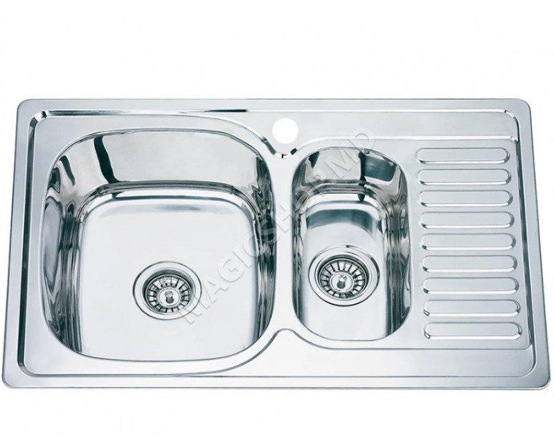 Раковина Becky 78x50 / 15 cm inox 