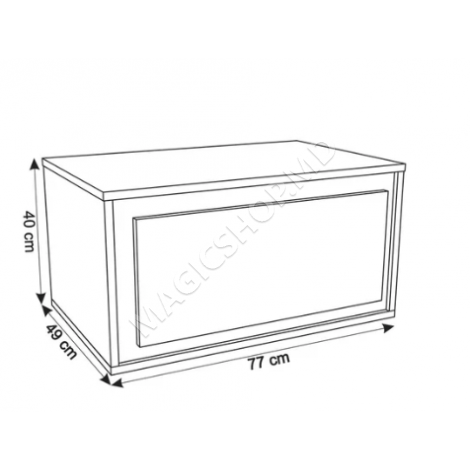 Мебель для ванной комнаты BIANCO 800x500 LED