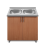 Dulap + chiuveta + sifon Stand 80x45cm Beech
