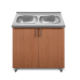 Dulap + chiuveta + sifon Stand 80x45cm Beech