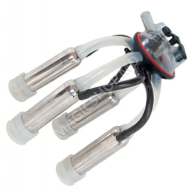 Corp colector complet 240 cc, cu pahare inox, mansoane din silicon/cauciuc tip5
