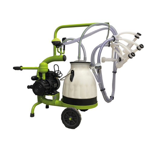 Aparat de muls capre/oi 2 posturi, 1 bidon 20l plastic, pahare plastic, 250l/min, 0,55kw