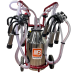 Aparat de muls vaci cu 2 posturi, 1bidon 40L inox, pahare inox, 250l/min, 0,55kW