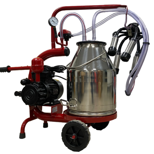 Aparat de muls vaci, 1 post, 1 bidon 30L inox, pahare inox, 250l/min, 0,55kw