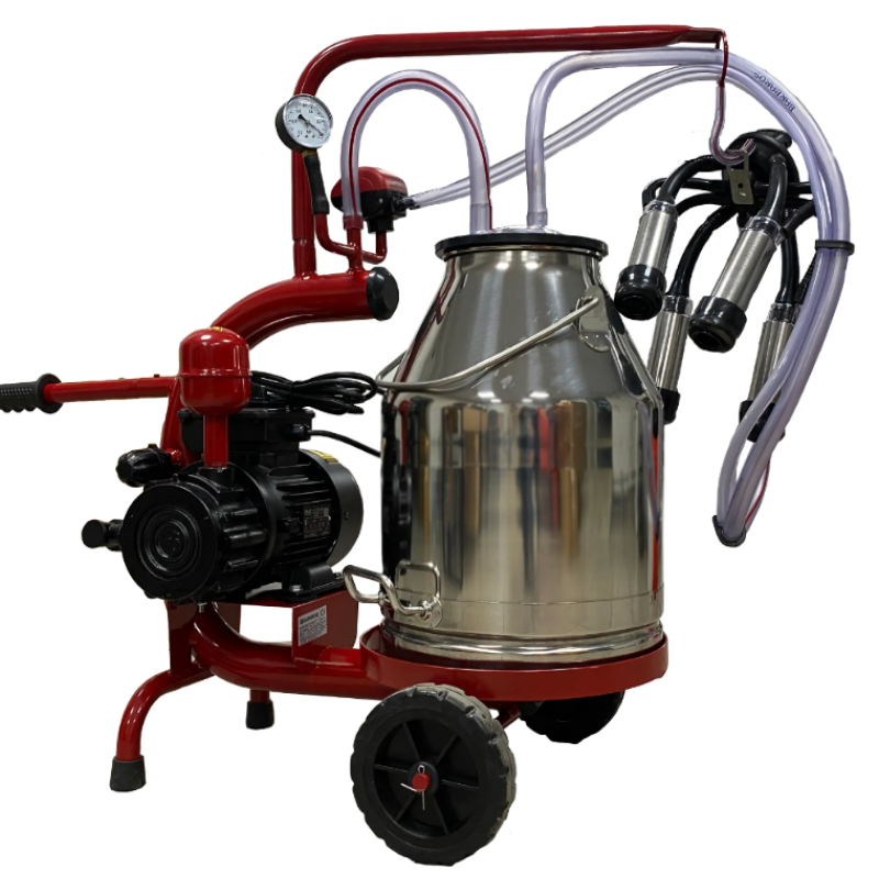 Aparat de muls vaci, 1 post, 1 bidon 30L inox, pahare inox, 250l/min, 0,55kw