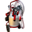 Aparat de muls vaci, 1 post, 1 bidon 30L aluminiu, pahare plastic, 250l/min, 0,55kw