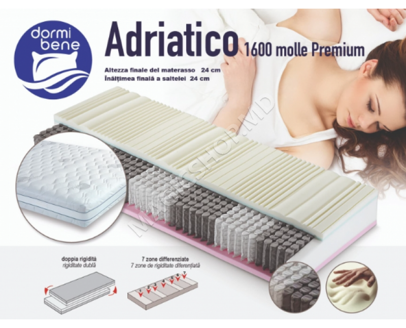 Saltea ADRIATICO 1600 Mole Premium 160x200 h24