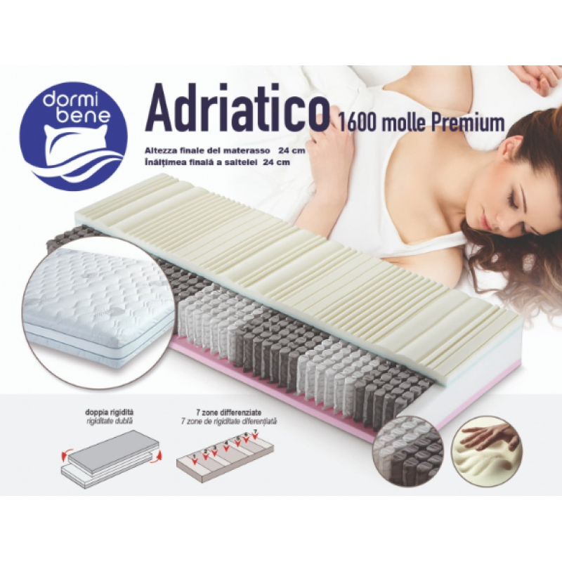 Saltea ADRIATICO 1600 Mole Premium 160x200 h24