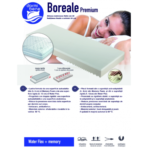 Saltea BOREALE PREMIUM 160x200 H20