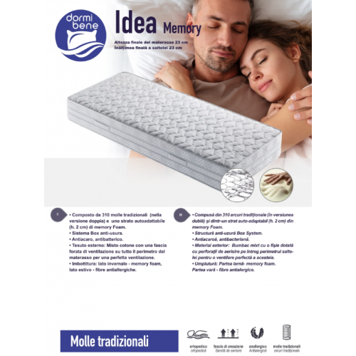 Saltea IDEEA MEMORY 160X200 H23