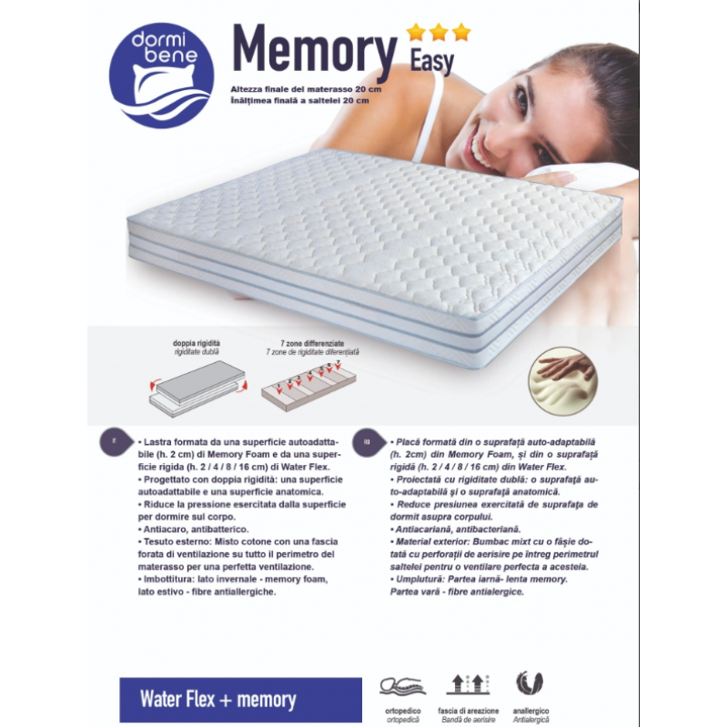 Saltea MEMORY EASY 120X200 H20