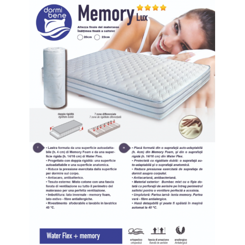 Saltea MEMORY LUX 120x200 H22