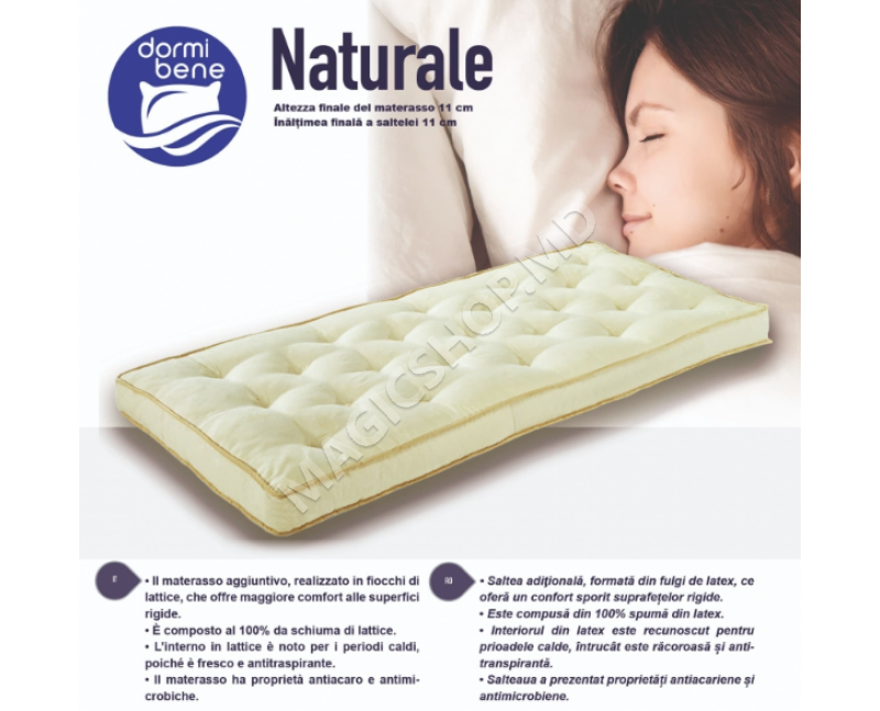 SALTEA NATURALE LATICE h 11 cm 90x200