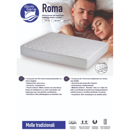 Saltea ROMA SUPER LUX 160X200 H27