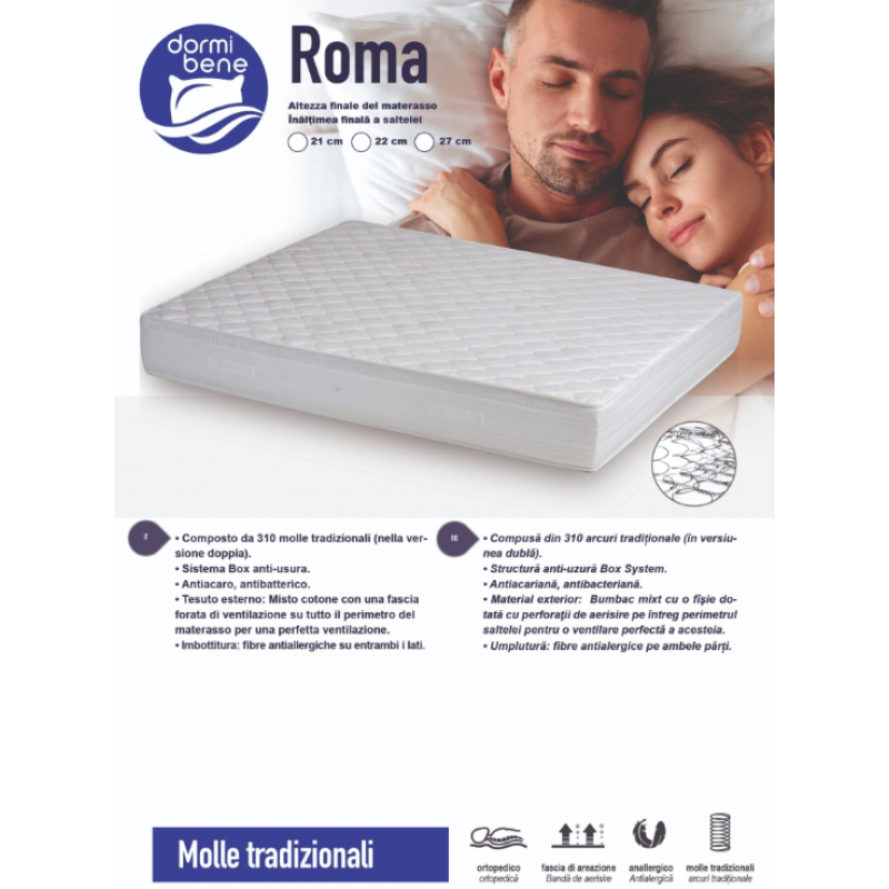 Saltea ROMA SUPER LUX 160X200 H27