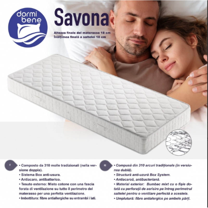 Saltea SAVONA 160X200 H18