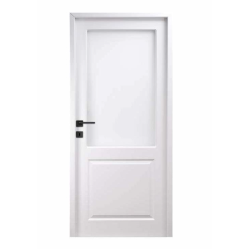 Usa email alb Lemn Robusit cu sticla (60,70,80,126x200x4cm)