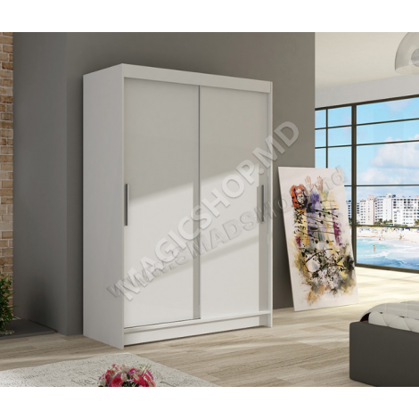 Dulap-cupe Space Meble Miami I 120x200x58 White Matte