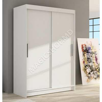 Dulap-cupe Space Meble Miami I 120x200x58 White Matte