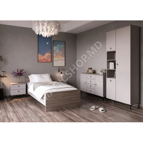 Комод Ясен Симпл KOM2D4S (кашемир / вязь либерти светлый)