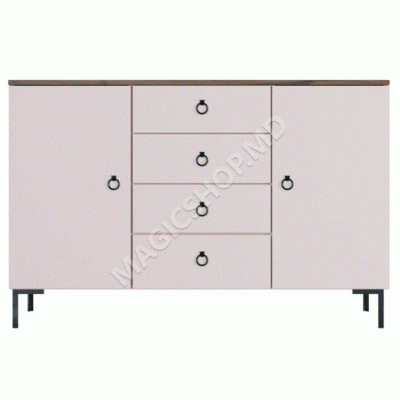 Комод Ясен Симпл KOM2D4S (кашемир / вязь либерти светлый)