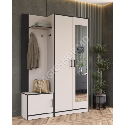 Antreu Adel 2 dreapta, 145x205 cm (cașmir/negru)